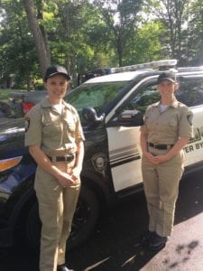 Officers Andrea Locke and Jennifer Gilson